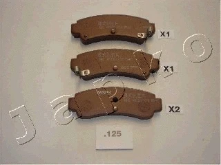 Brake Pad Set, disc brake (51125)