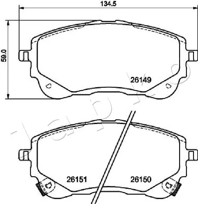 Brake Pad Set, disc brake (502027)