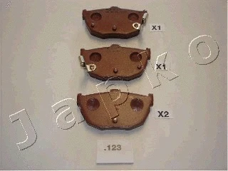 Brake Pad Set, disc brake (51123)
