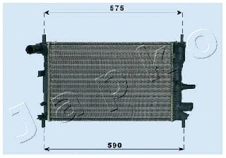 Radiator, engine cooling (RDA053062)