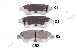 Brake Pad Set, disc brake (50433)