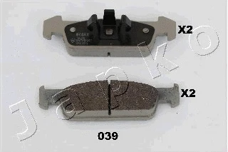 Brake Pad Set, disc brake (50039)