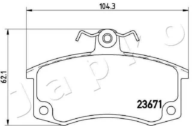 Brake Pad Set, disc brake (50046)