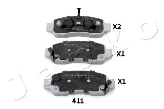 Brake Pad Set, disc brake (50411)