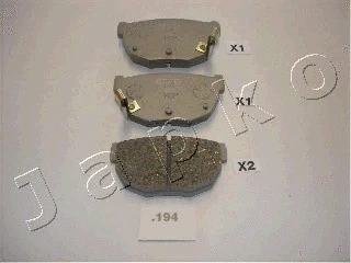 Brake Pad Set, disc brake (51194)