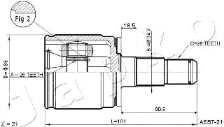 Joint Kit, drive shaft (62578)