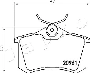 Brake Pad Set, disc brake (510613)