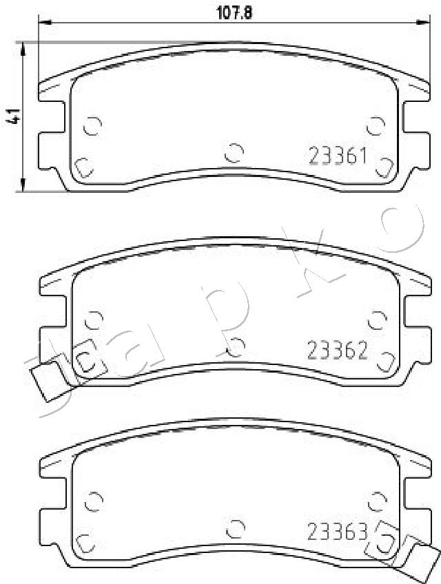 Brake Pad Set, disc brake (50W20)