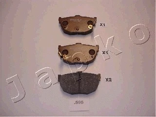 Brake Pad Set, disc brake (51595)