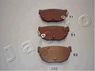 Brake Pad Set, disc brake (51122)