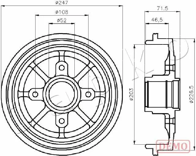 Brake Drum (560610C)