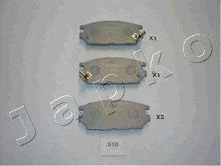 Brake Pad Set, disc brake (51510)