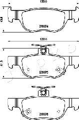 Brake Pad Set, disc brake (51320)