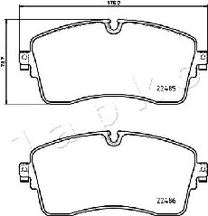 Brake Pad Set, disc brake (50L14)