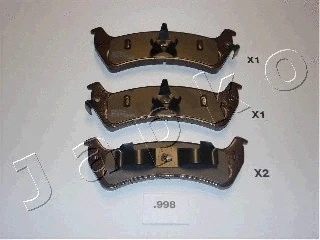 Brake Pad Set, disc brake (51998)