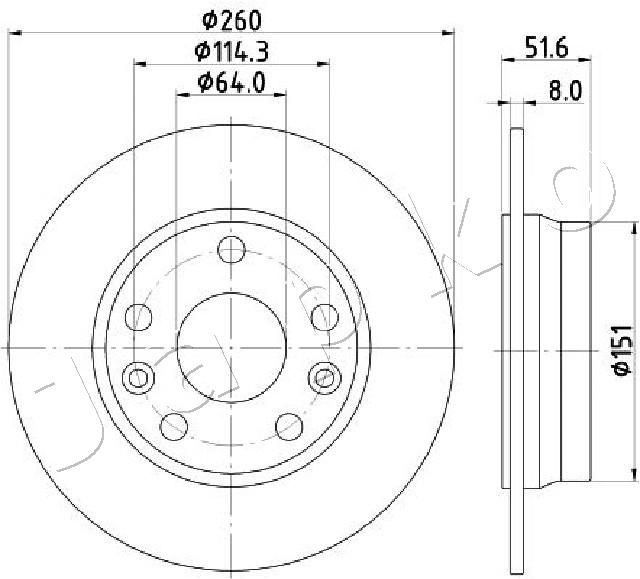 Brake Disc (61135C)