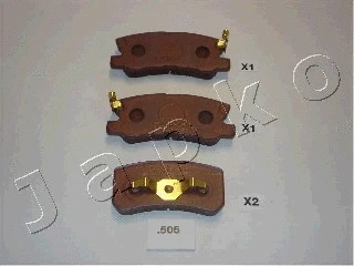 Brake Pad Set, disc brake (51505)