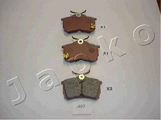 Brake Pad Set, disc brake (51407)