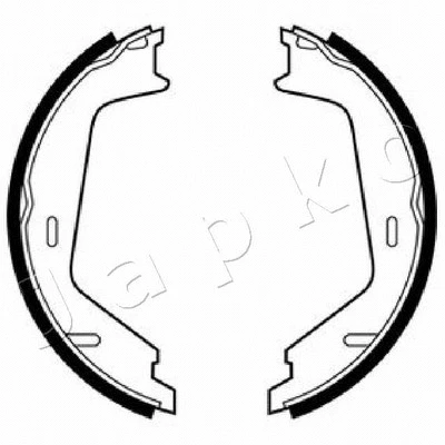Brake Shoe Set, parking brake (550319)