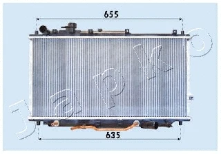 Radiator, engine cooling (RDA333007)