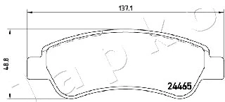 Brake Pad Set, disc brake (510610)