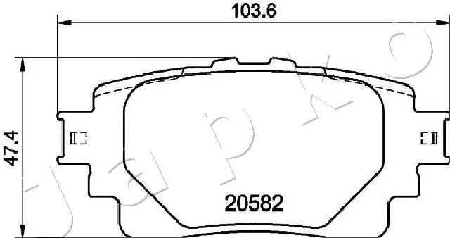 Brake Pad Set, disc brake (51264)