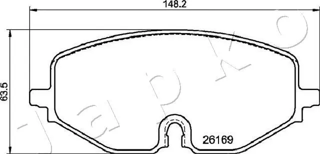 Brake Pad Set, disc brake (500964)