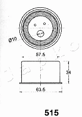 Tensioner, timing belt