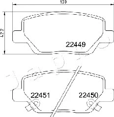 Brake Pad Set, disc brake (510211)