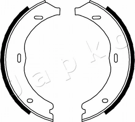 Brake Shoe Set, parking brake (550504)