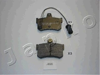 Brake Pad Set, disc brake (51406)