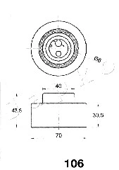 Tensioner, timing belt