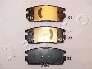 Brake Pad Set, disc brake (51W04)