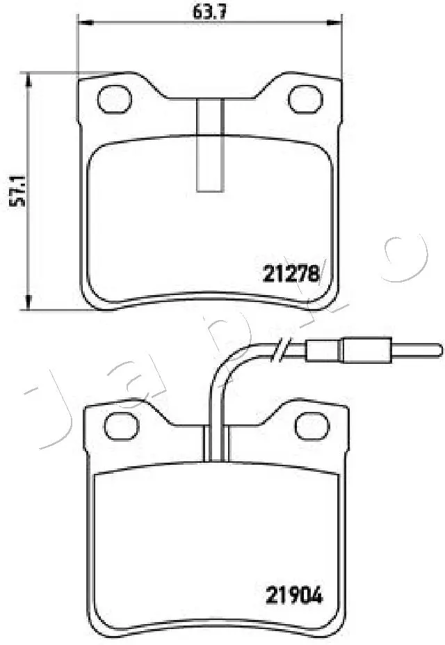 Brake Pad Set, disc brake (510527)