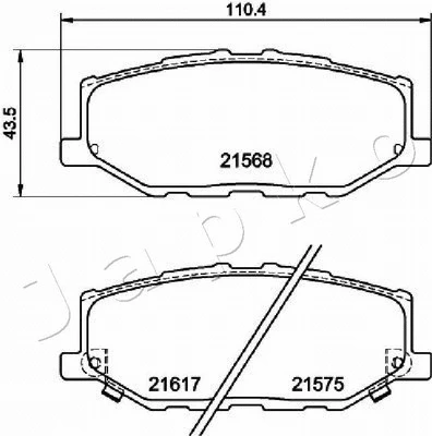 Brake Pad Set, disc brake (50823)