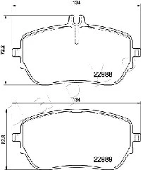 Brake Pad Set, disc brake (500549)