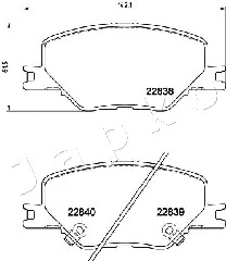 Brake Pad Set, disc brake (500417)