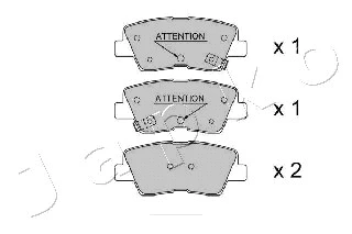 Brake Pad Set, disc brake (51H11)