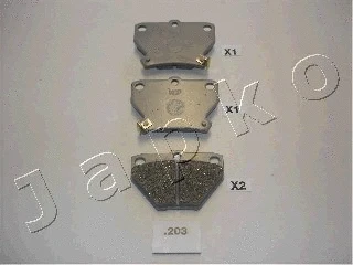 Brake Pad Set, disc brake (51203)