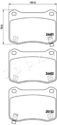 Brake Pad Set, disc brake (512006)
