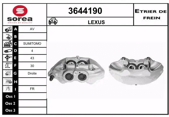 Brake Caliper (3644190)