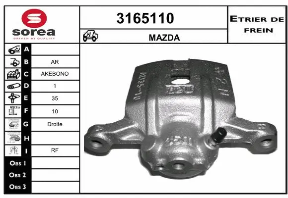 Brake Caliper (3165110)