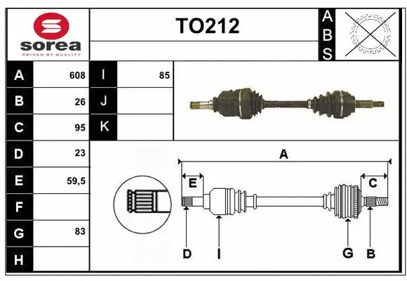 Drive Shaft (TO212)