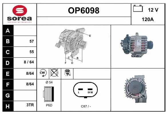 Alternator (OP6098)