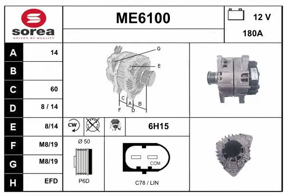 Alternator (ME6100)