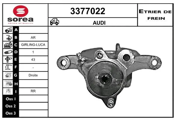 Brake Caliper (3377022)