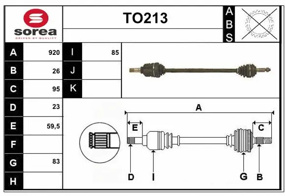 Drive Shaft (TO213)