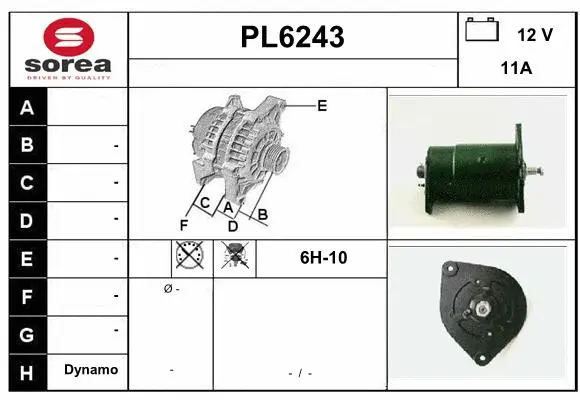 Alternator (PL6243)