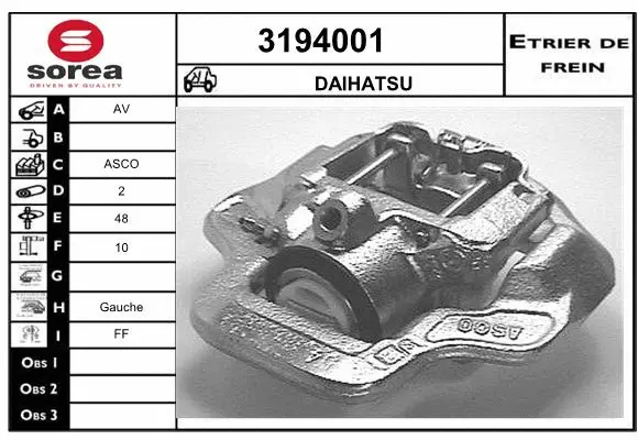 Brake Caliper (3194001)