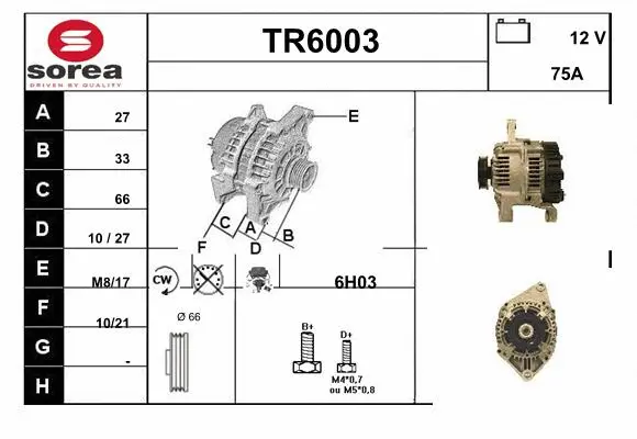 Alternator (TR6003)